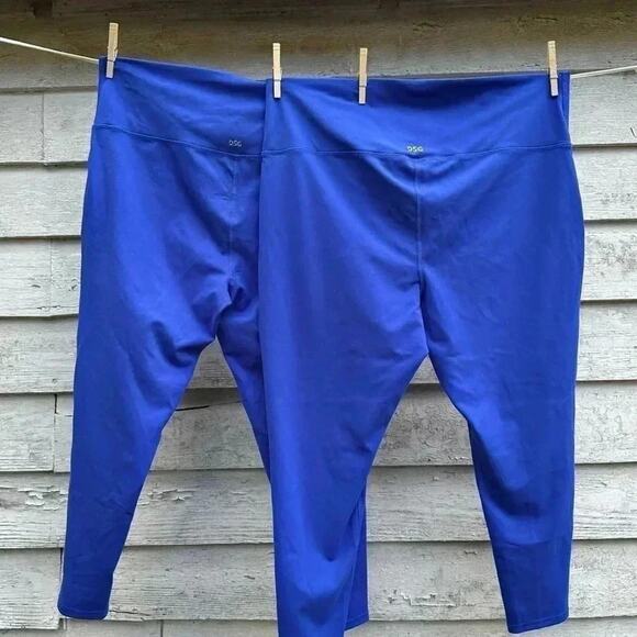DSG leggings, blue crisscross front size 2X - Picture 2 of 5